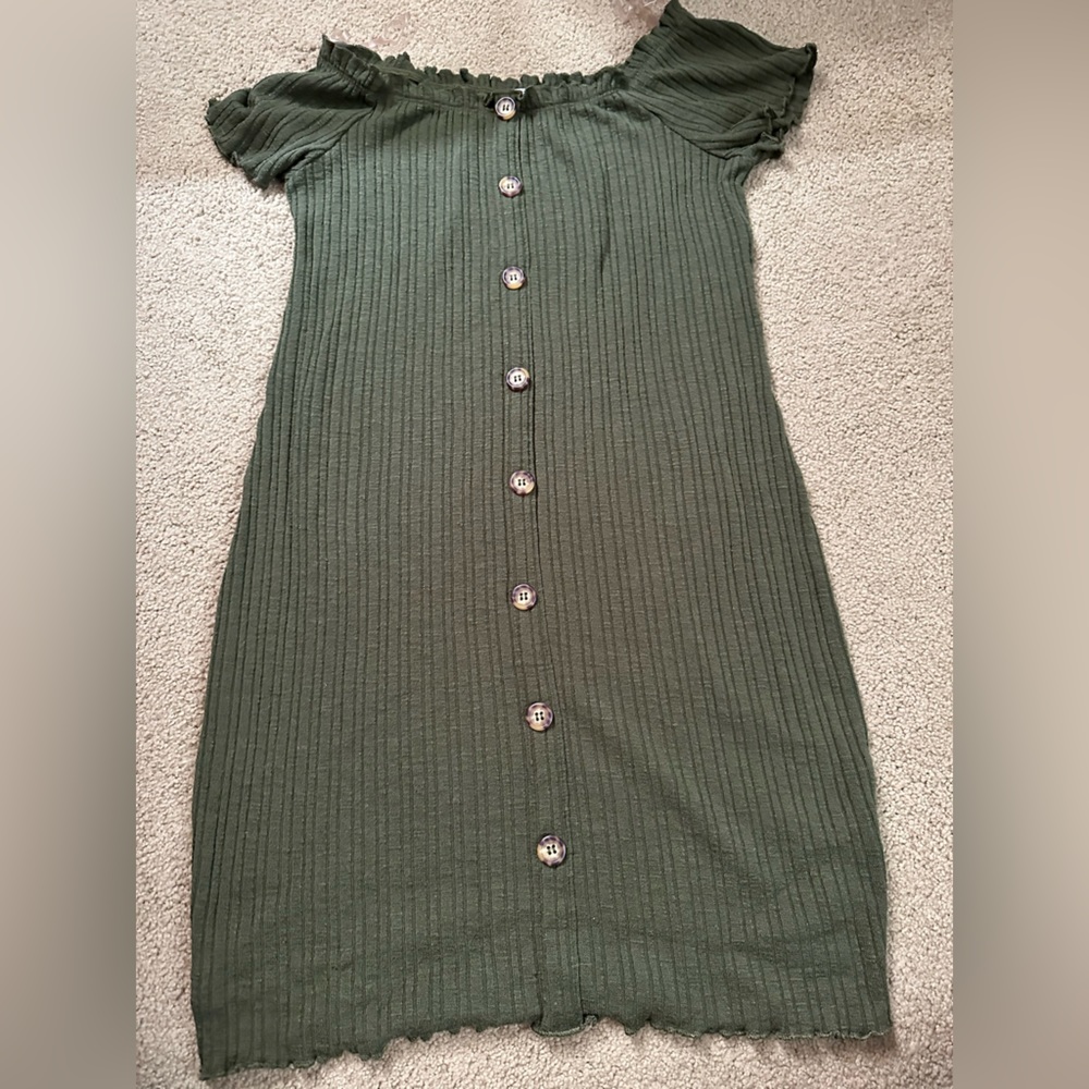 Summer Dress- Navy Green Pencil Dress